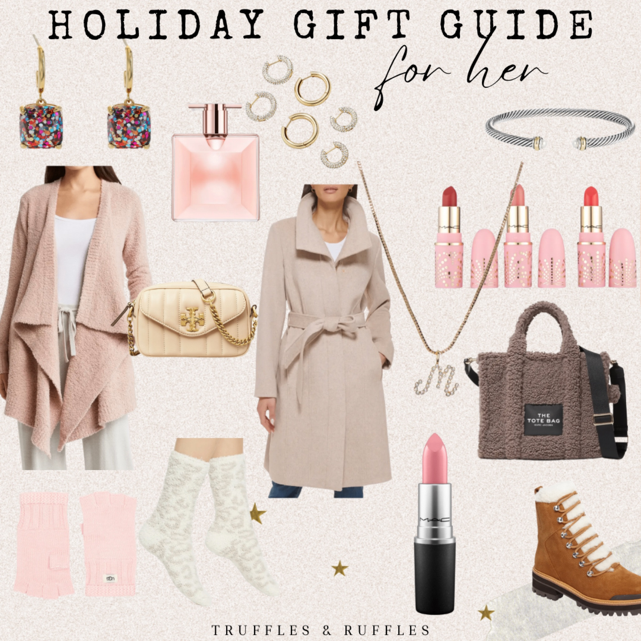 Holiday Gift Guide for her ✨
Nordstrom sale//Nordstrom
Gifts for her//gifts for her//holiday gifts//gift guide//gifts//Christmas gifts//Christmas gifts for her//ugg//Marc Jacobs//the tote bag//Marc fisher//Mac makeup//barefoot dreams//Kate spade//tory Burch handbag//bauble bar//trufflesandruffles_xoxo

#LTKHoliday #LTKCyberweek #LTKGiftGuide
