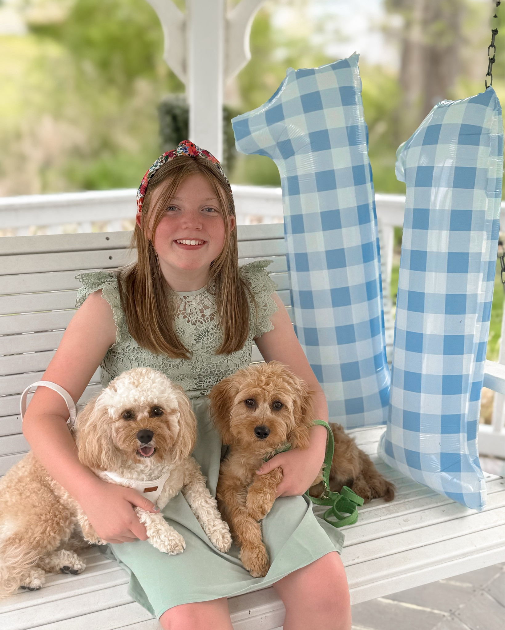 My Madeline turns ELEVEN today 🥹 where has the time gone?! She’s the light of my life, my biggest ray of sunshine, and the one who made me my favorite part of life, getting to be her mama ☺️ I love you, Madeline girl! 

She asked for a green dress for her bday! Lining her dress, boots, ballon’s and my dress as well! 