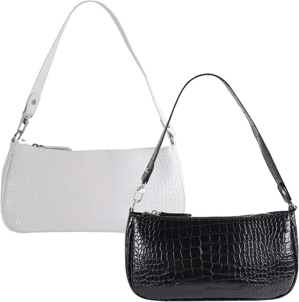 NEWITIN Retro Classic Clutch Shoulder Tote HandBag with Zipper Closure for Women | Amazon (US)