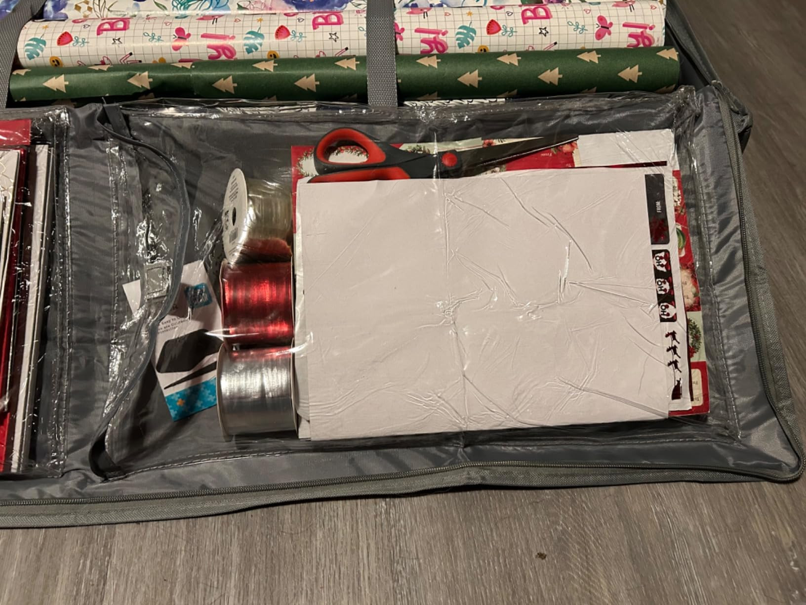 Premium Wrapping Paper Storage Container -Durable Material 600D tear-proof - Fits up to 27 Paper ... | Amazon (US)