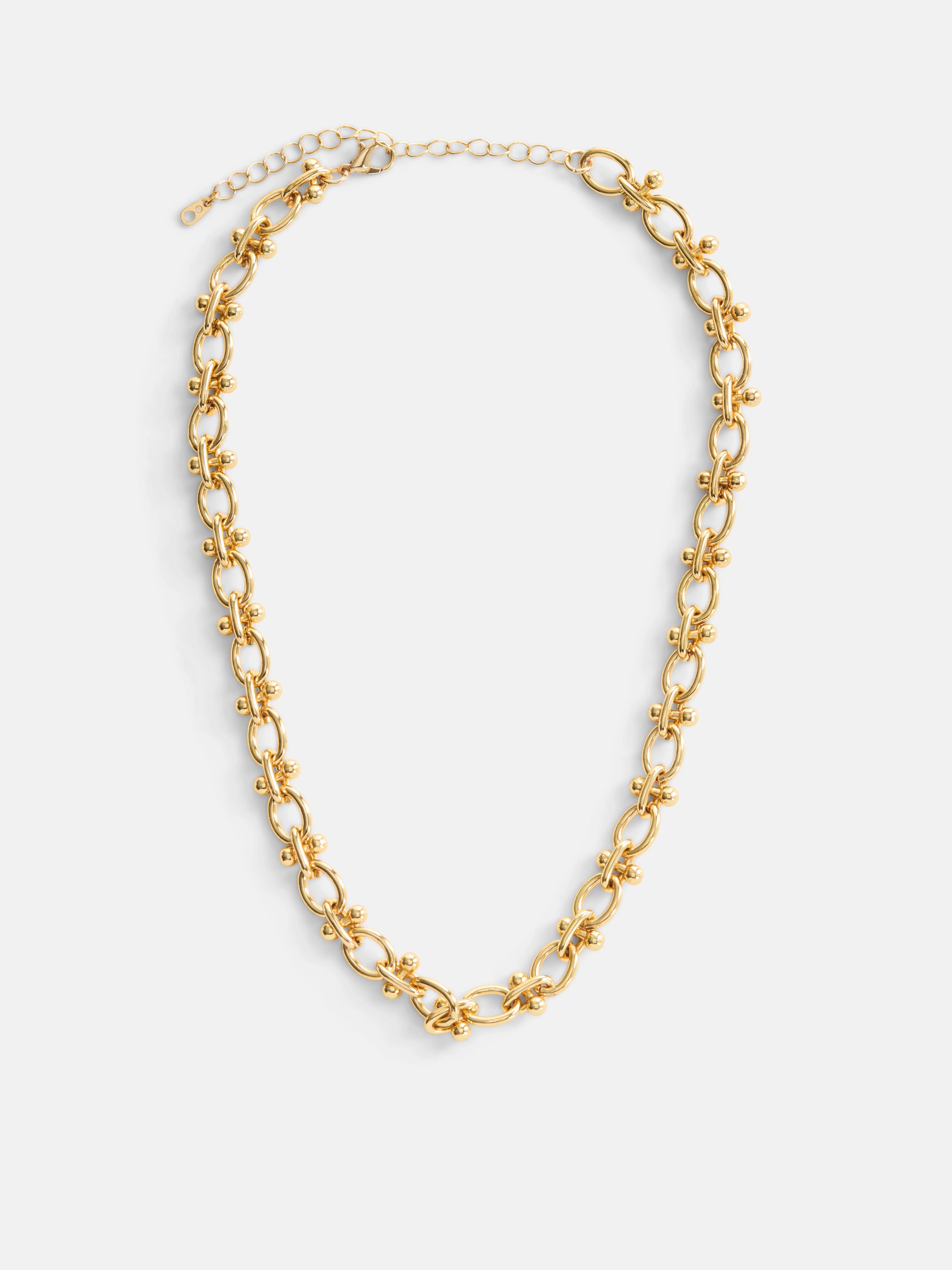 Free Assembly Women's Goldtone Statement Chain Necklace, 16" + 3" Extender | Walmart (US)