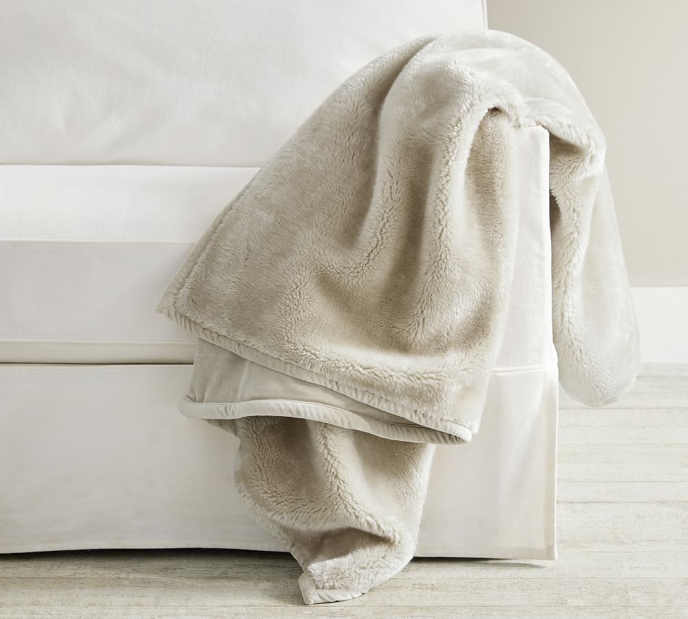 Faux Fur Shearling Throws | Pottery Barn (US)