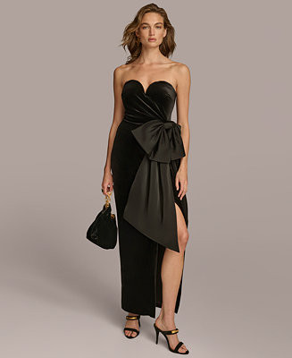 Donna Karan New York Women's Bow-Waist Sweetheart Gown - Macy's | Macy's