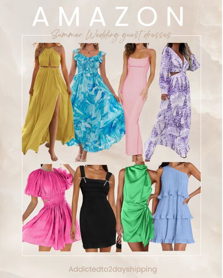 AMAZON Wedding Guest Dress Roundup! I did a mixture of maxi dresses and mini dresses, along with some flowy dresses and some fitted dresses. I also love a good print for summer wedding guest dresses and having a one shoulder or cut outs is always a way to stand out!



#LTKStyleTip #LTKWedding #LTKSeasonal