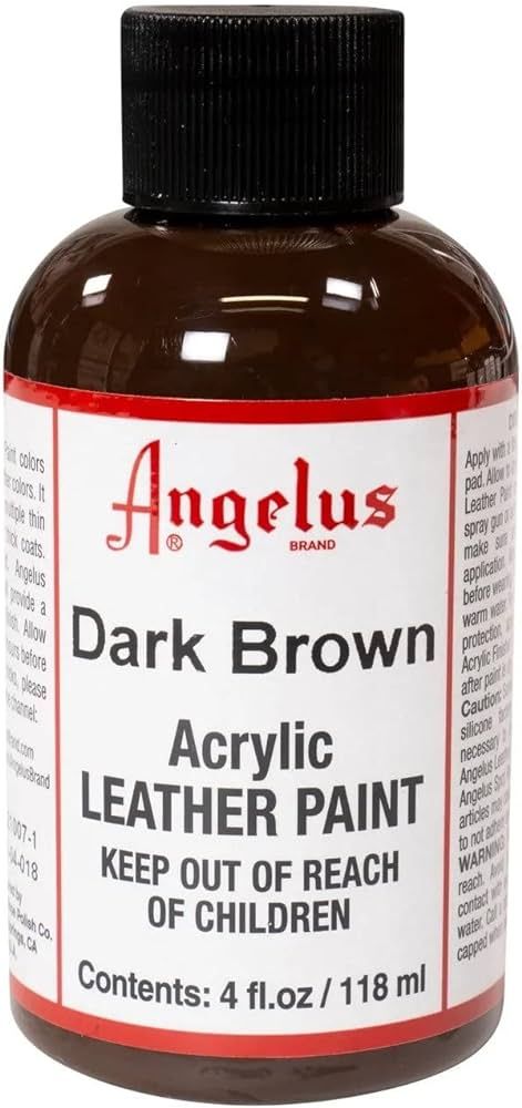 Angelus Acrylic Leather Paint Dark Brown 4oz | Amazon (US)