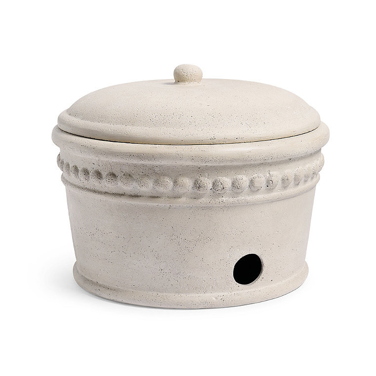 Beaded Hose Pot - Aged Sand - Grandin Road | Grandin Road