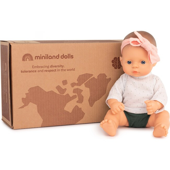 12⅝” Caucasian Baby Doll  with Clothes | Maisonette