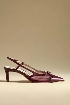 Dolce Vita Kandi Mesh Slingback Kitten Heels | Anthropologie (US)