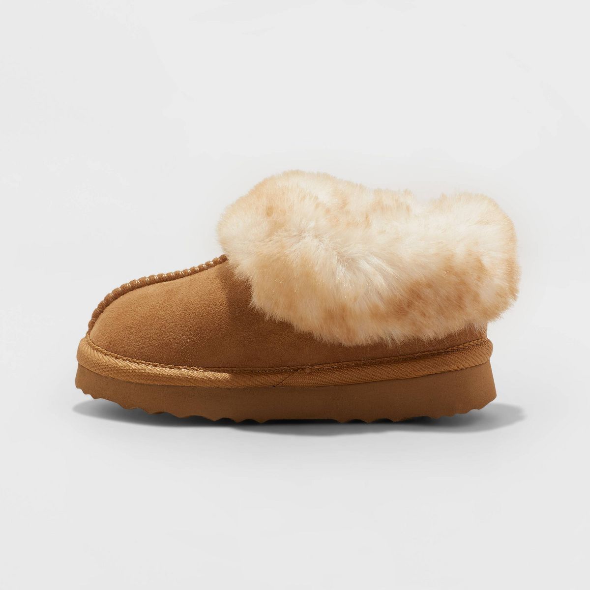 Toddler Callie Faux Fur Cuff Bootie Slippers - Cat & Jack™ | Target