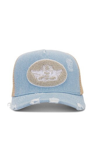 Boys Lie Blue Denim Trucker in Blue. | Revolve Clothing (Global)