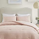 Comfort Spaces Phillips Comforter Reversible 100% Cotton Face Jacquard Tufted Chenille Dots Ultra-So | Amazon (US)