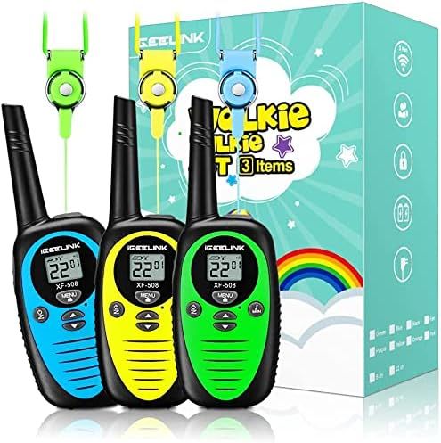Kids Walkie Talkies, Walkie Talkies 3 Pack for 3-16 Miles Range, Walkie Talkies for Kids with 2 W... | Amazon (US)