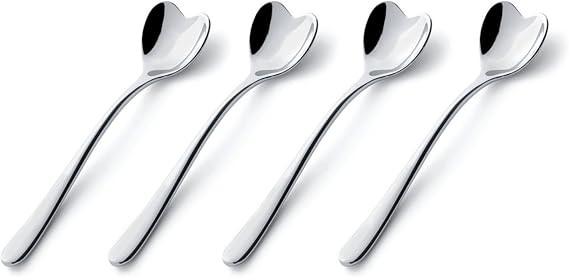 Alessi Il Caffe Alessi Set of 4 Heart-Shaped Spoons | Amazon (US)
