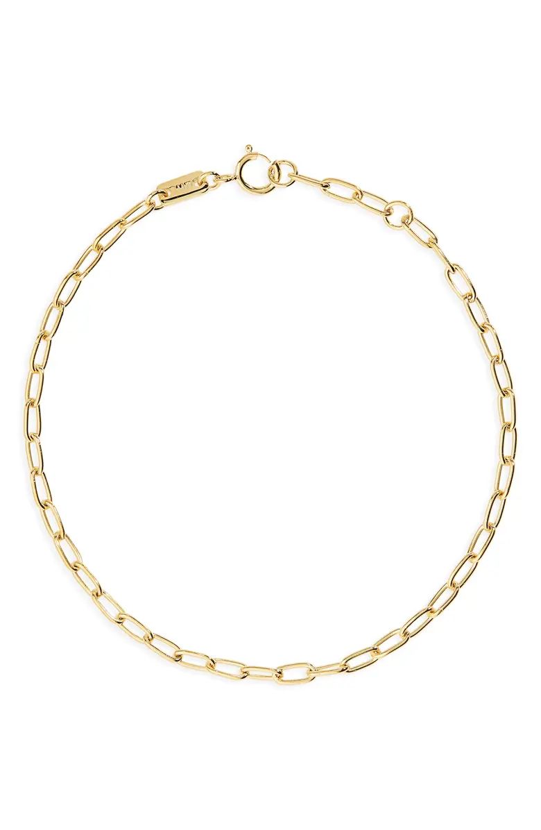 Madewell Delicate Collection Demi Fine Paperclip Chain Bracelet | Nordstrom | Nordstrom