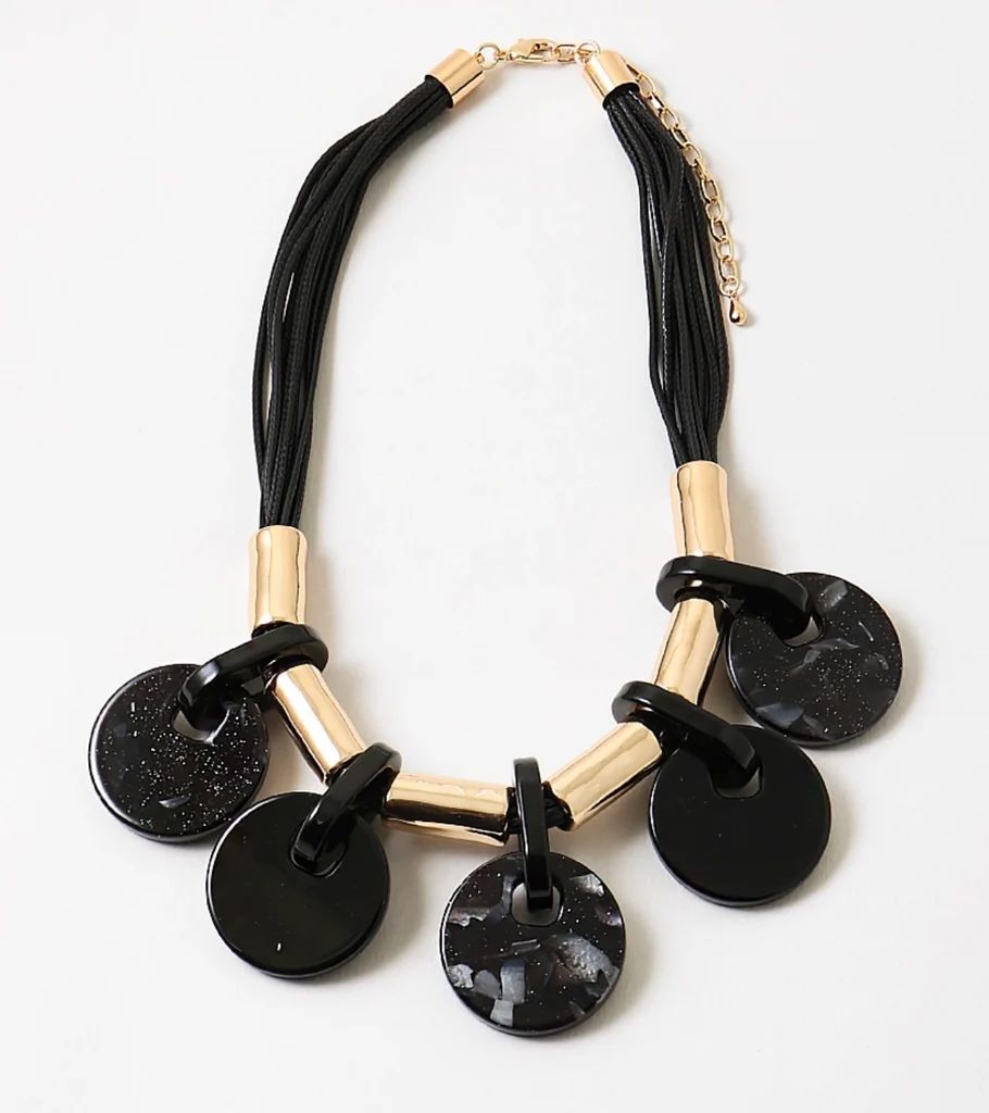 Black Resin Statement Necklace | Erin McDermott Jewelry