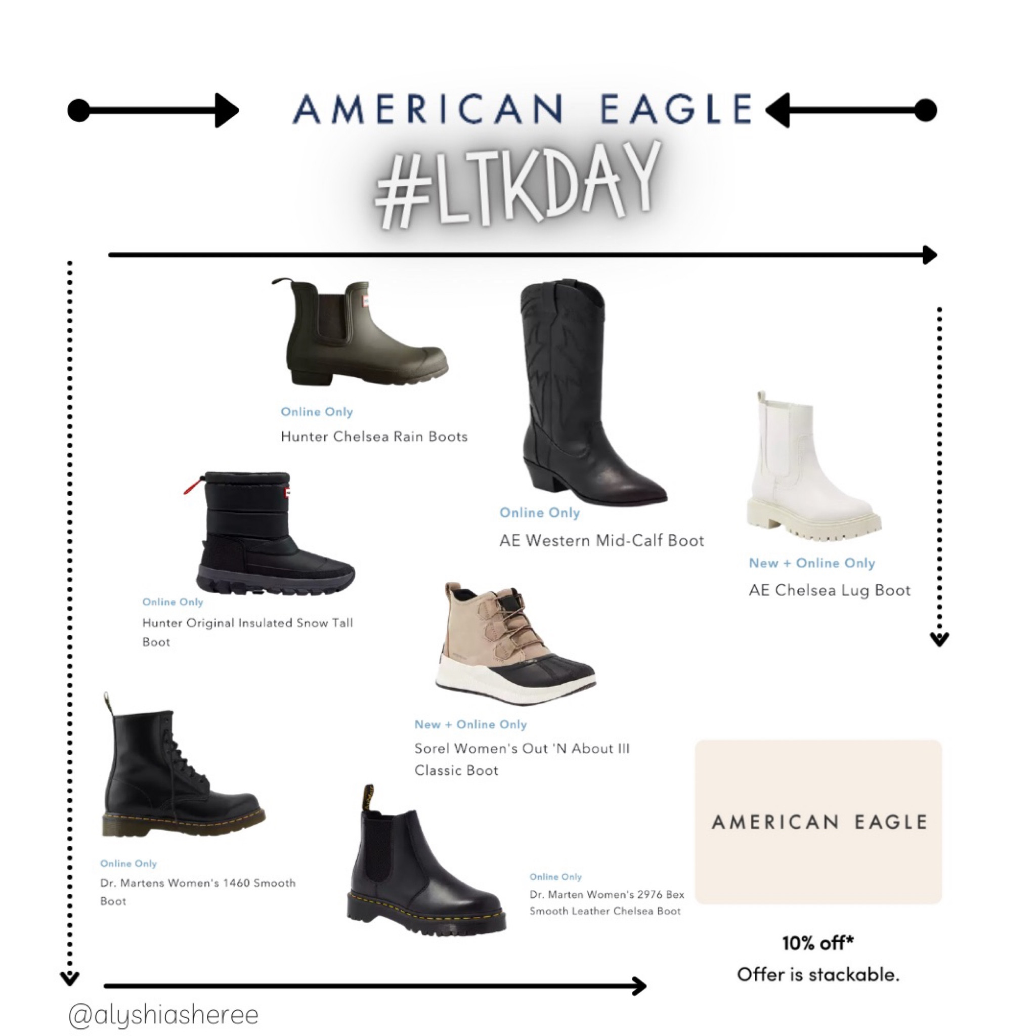 American eagle rain fashion boots