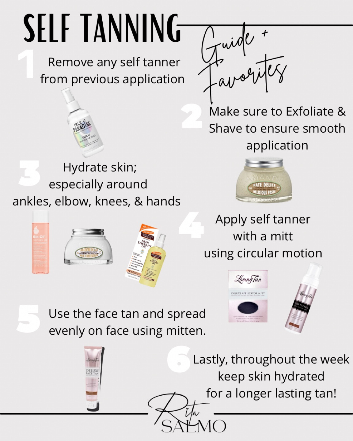 Self tanning routine 
Summer glow 

#LTKbeauty