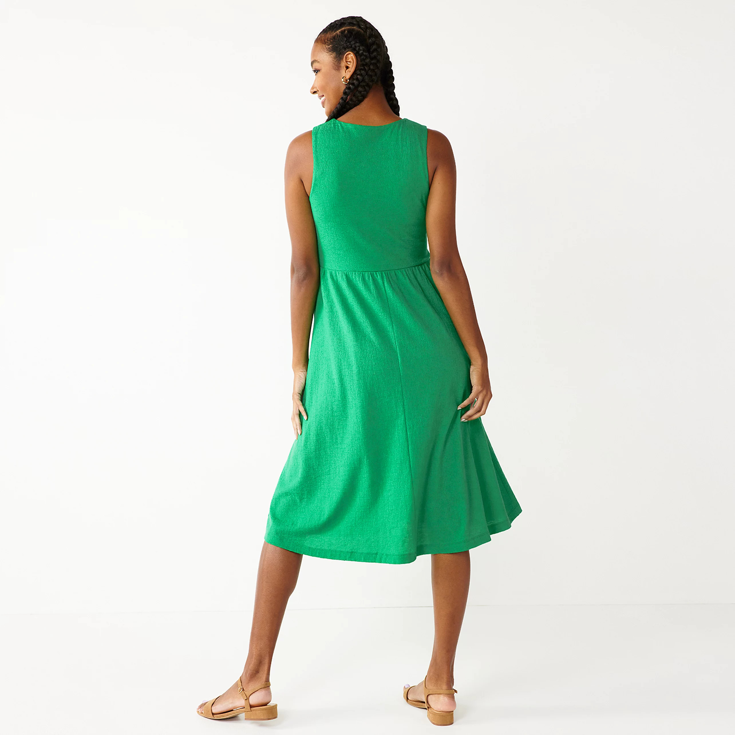 Women's DRAPER JAMES RSVP™ Sleeveless Knit Midi Dress | Kohl's