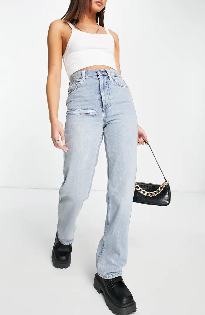 Kort Ripped Straight Leg Jeans | Nordstrom