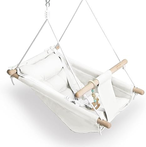 Baby Swing Indoor and Outdoor, Canvas Hammock Swing for Baby to Toddler with a Comfortable Seat, ... | Amazon (US)