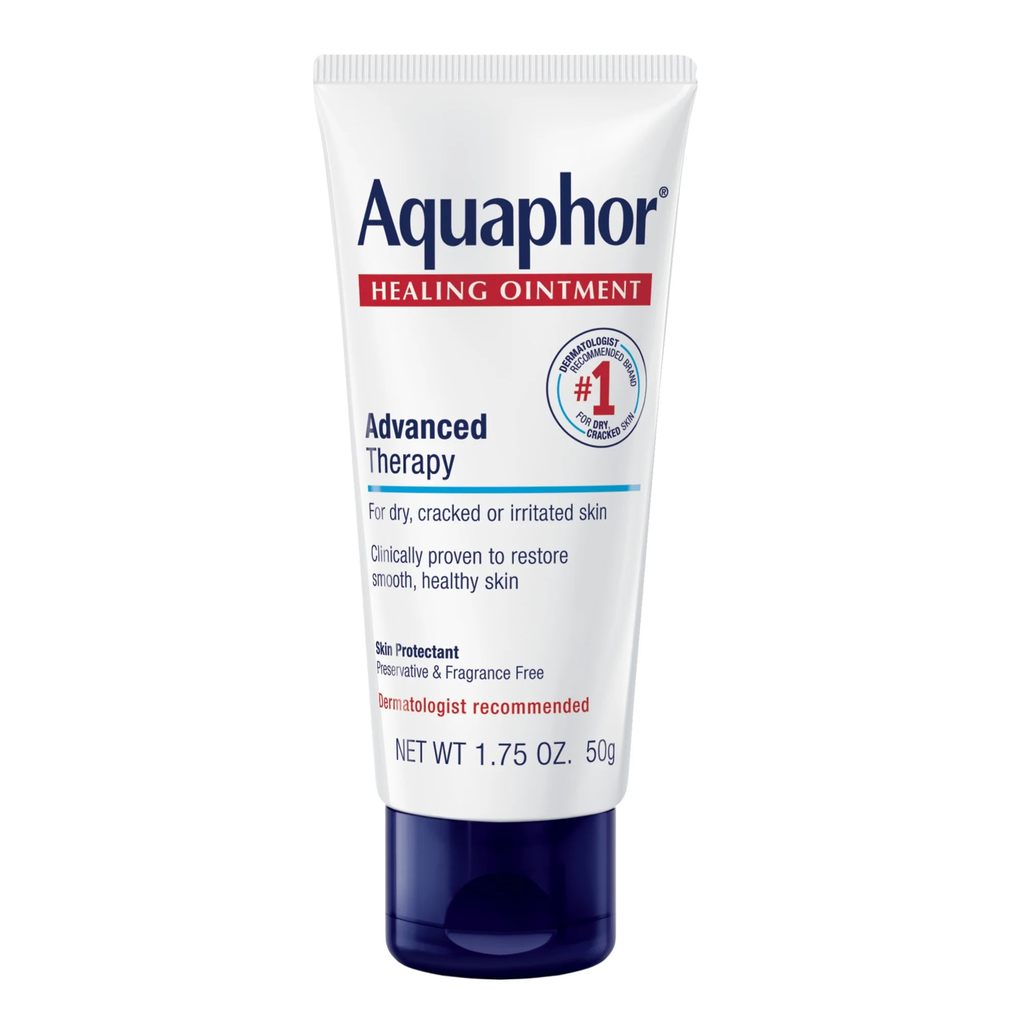 Aquaphor Healing Ointment Skin Protectant for Dry, Cracked, Irritated Skin, Travel Size, 1.75 oz | Walmart (US)