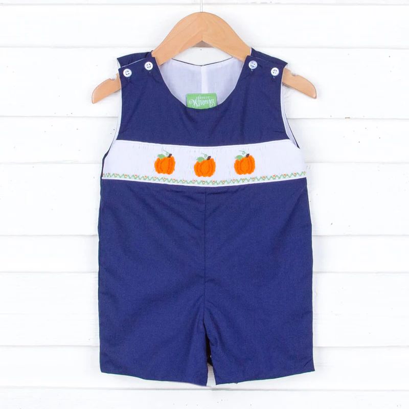 Pumpkin Please Smocked Jon Jon | Classic Whimsy