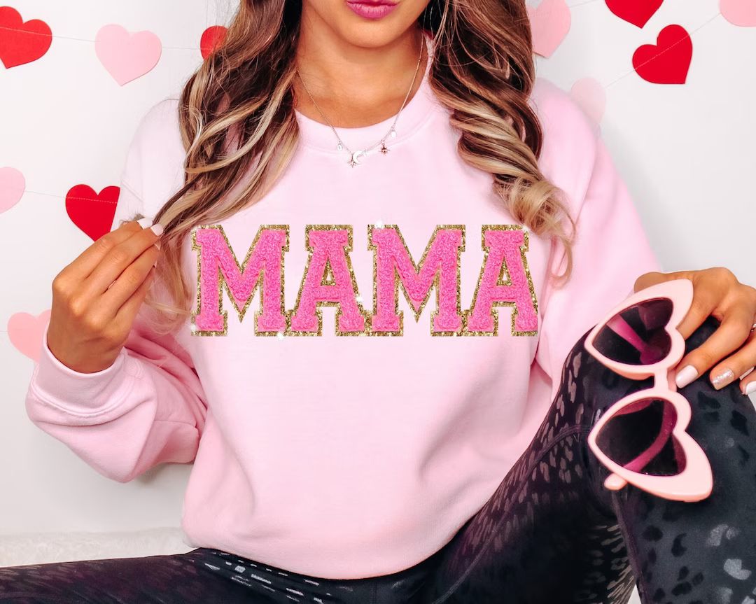 MAMA Sweatshirt Gifts for Mom Sweatshirt Cool Mom Shirt - Etsy | Etsy (US)