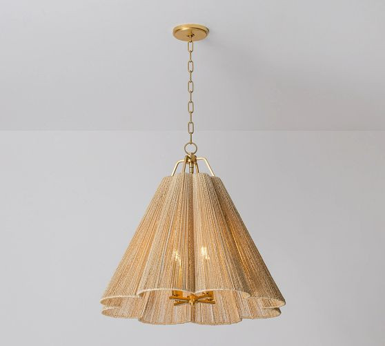 Kylie Abaca Rope Pendant (18"-27.5") | Pottery Barn (US)