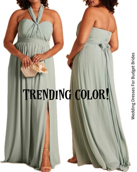 Chic convertible sage bridesmaid dress at Birdy Grey. A trending color for summer and under $150. Inclusive sizing too!

#formalgowns #formalwear #summerbridesmaiddresses #maidofhonordresses 

#LTKwedding #LTKplussize #LTKSeasonal