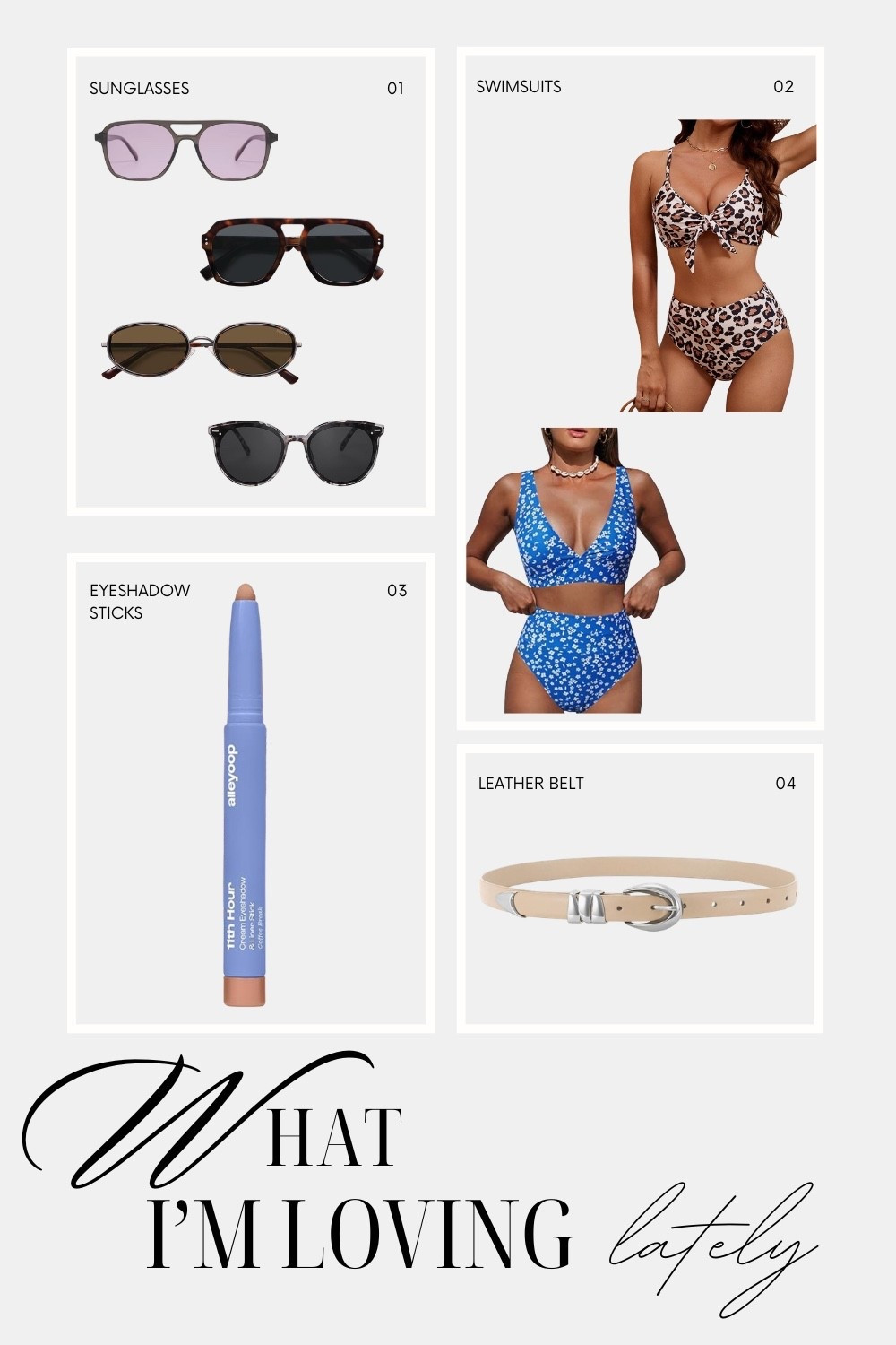 Things I’m loving lately…

Save 10% on the sunglasses with this discount code: IAMJOELLEN

#LTKSwim #LTKBeauty #LTKOver40