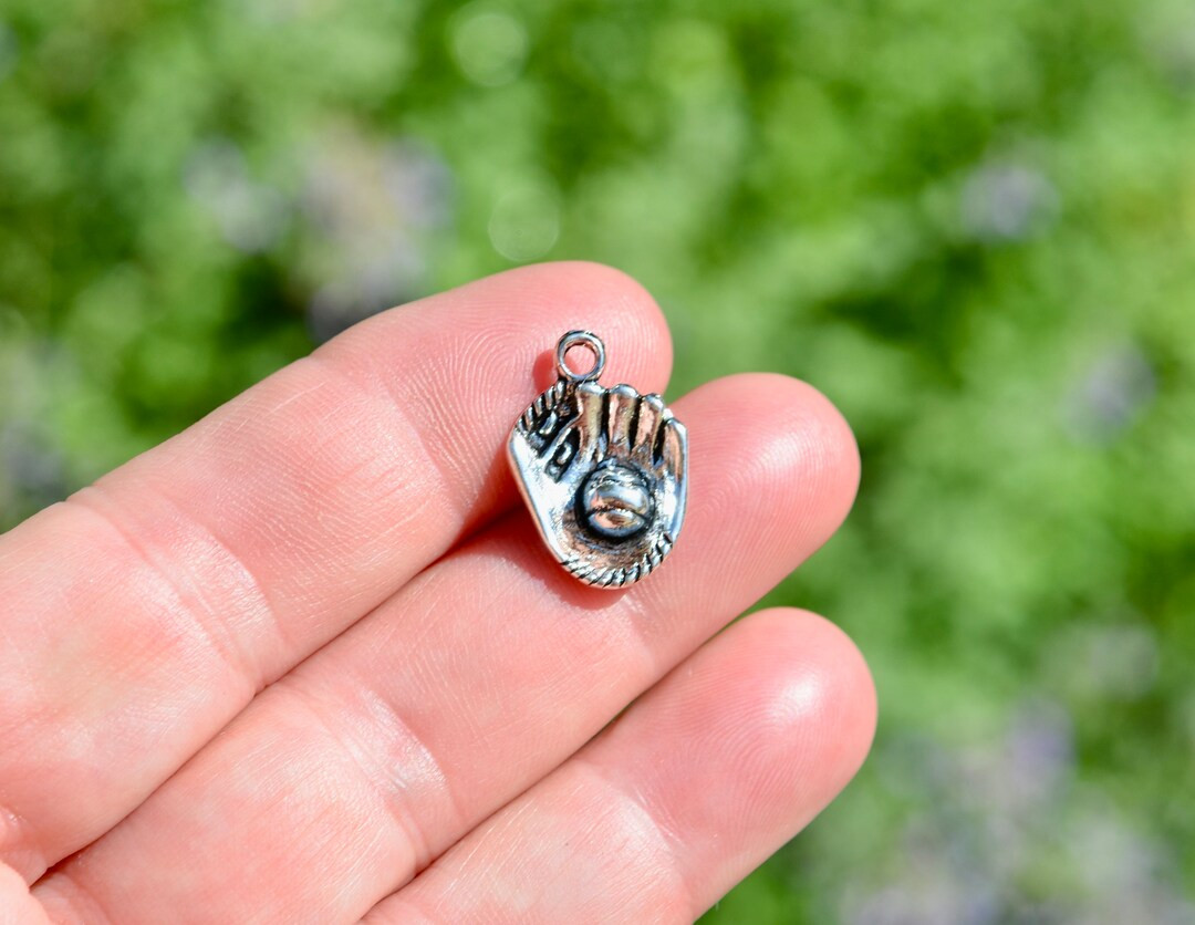 5 Baseball Glove Silver Tone Charms SC1230 - Etsy | Etsy (US)