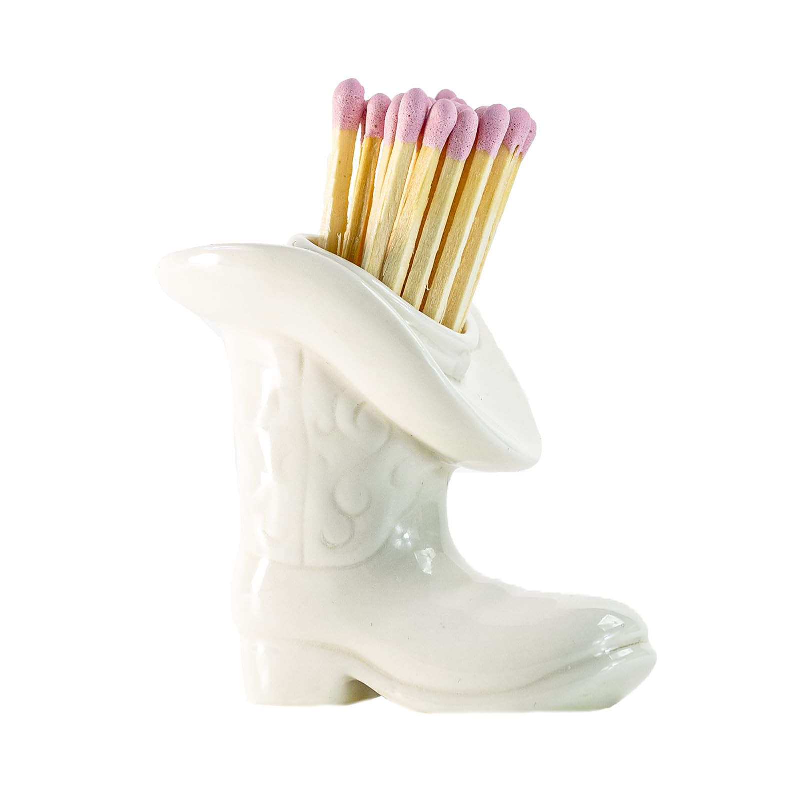Decorative Cowboy Boot Match Holder With Striker - Ceramic cowgirl boots coastal Western home dec... | Amazon (US)