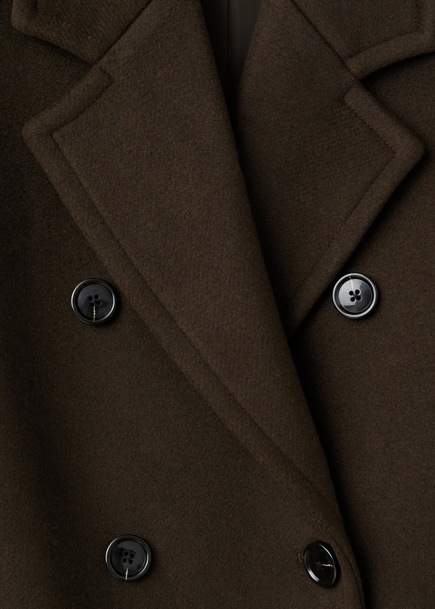 Double-breasted wool coat - Women | MANGO United Kingdom | MANGO (UK)