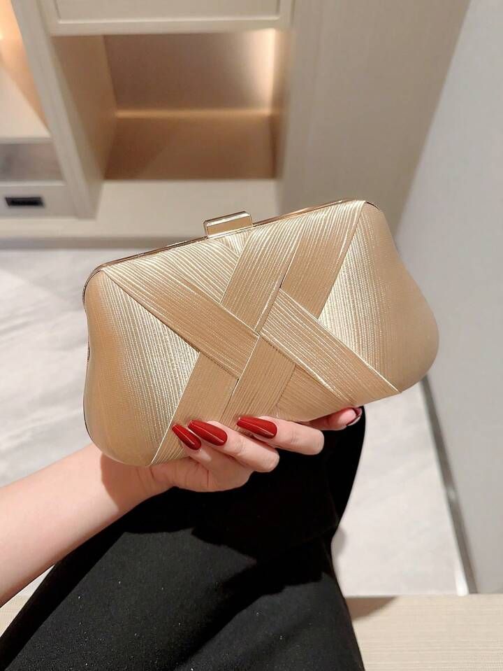 Women's Fashion Box-shaped Evening Bag Dress Bag Party Bag Evening Bag Clutch Banquet Bag | SHEIN