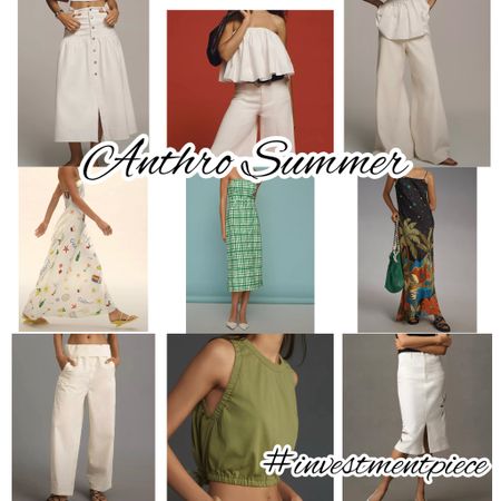 Everything I want to summer in can be found @anthropologie from white pants and tops (and cut out skirts and tanks!! To  dresses that invoke Italy and the tropics and a bit of vintage vibes! #investmentpiece 

#LTKOver40 #LTKSeasonal #LTKStyleTip
