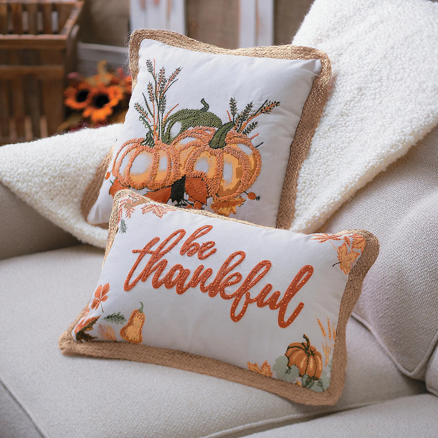 Gilded Harvest Pillows - Home Decor - 2 Pieces | Walmart (US)