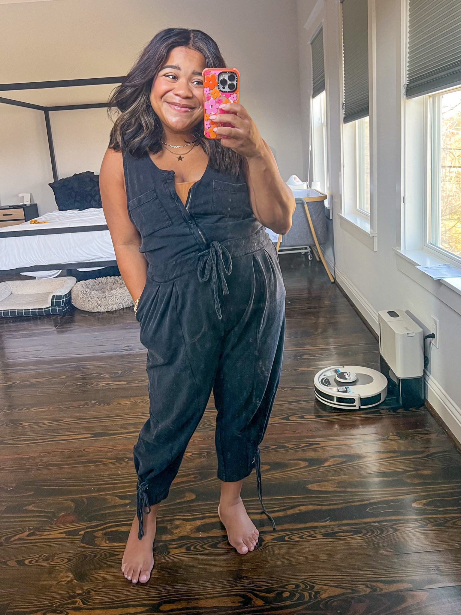 Free people overalls on sale! Wearing a size XS — worked for my entire third trimester too!

#LTKunder100 #LTKsalealert