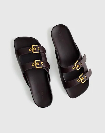 The Cambrea Double-Strap Sandal in Leather | Madewell