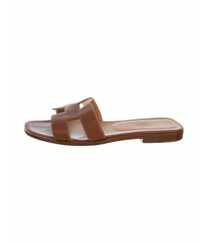 Hermès Oran Slide Sandals Cognac Hermès Oran Slide Sandals | The RealReal