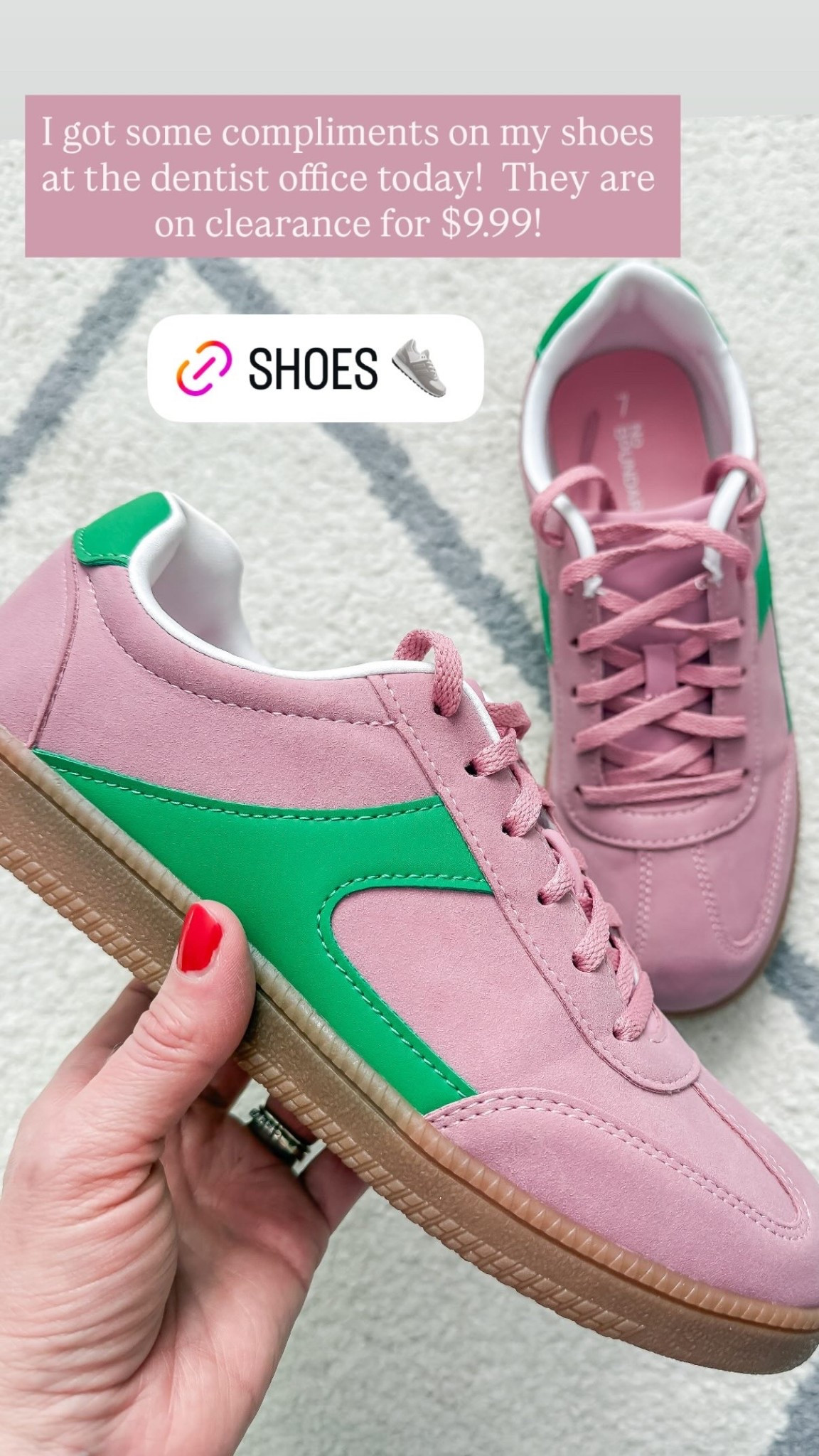 I got some compliments on my shoes at the dentist office today!  They are on clearance for $9.99!