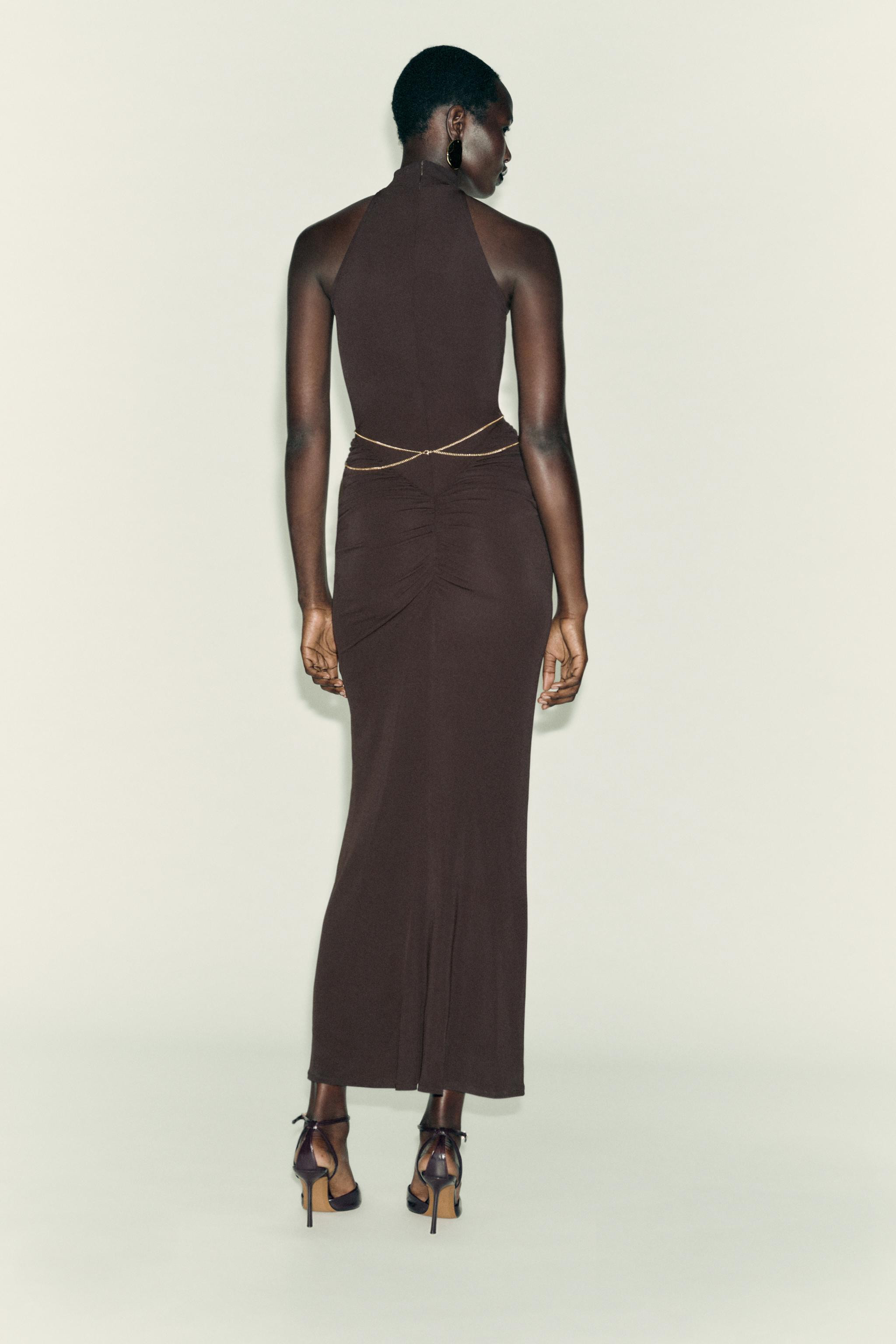 HALTERNECK CHAIN DRESS | Zara US