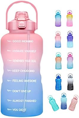 Venture Pal Large Half Gallon/64oz Motivational Water Bottle with Time Marker & Straw,Leakproof T... | Amazon (US)