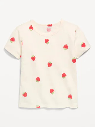 Softest Printed Short-Sleeve T-Shirt for Girls | Old Navy (US)