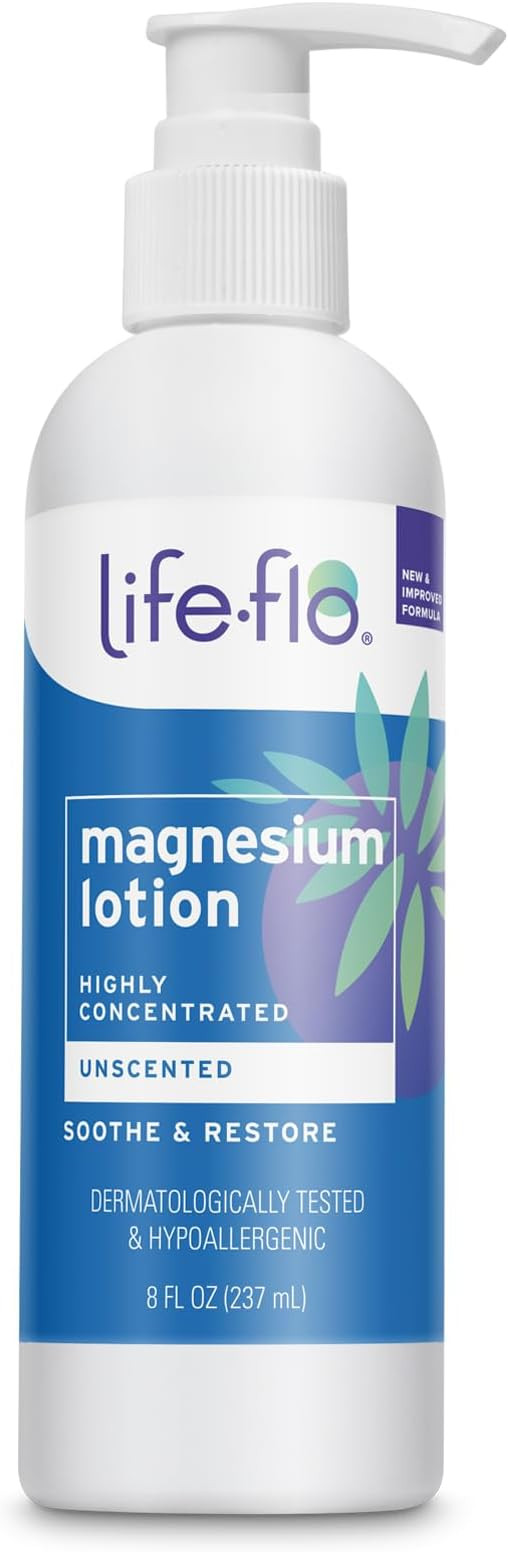 LIFE-FLO Unscented Magnesium Lotion - Highly Concentrated Magnesium Lotion for Kids and Adults - ... | Amazon (US)