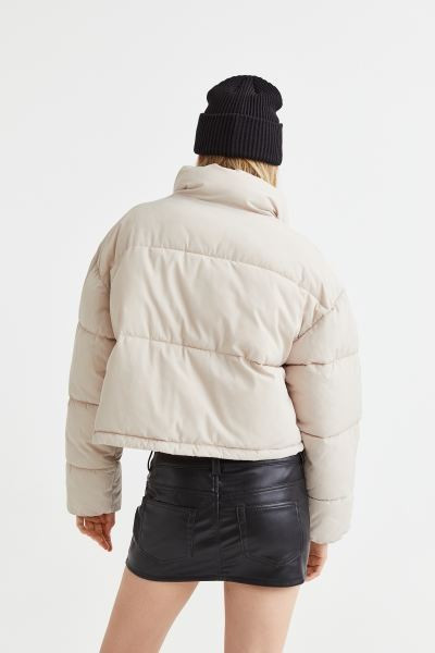 Puffer Jacket - Light beige - Ladies | H&M US | H&M (US + CA)