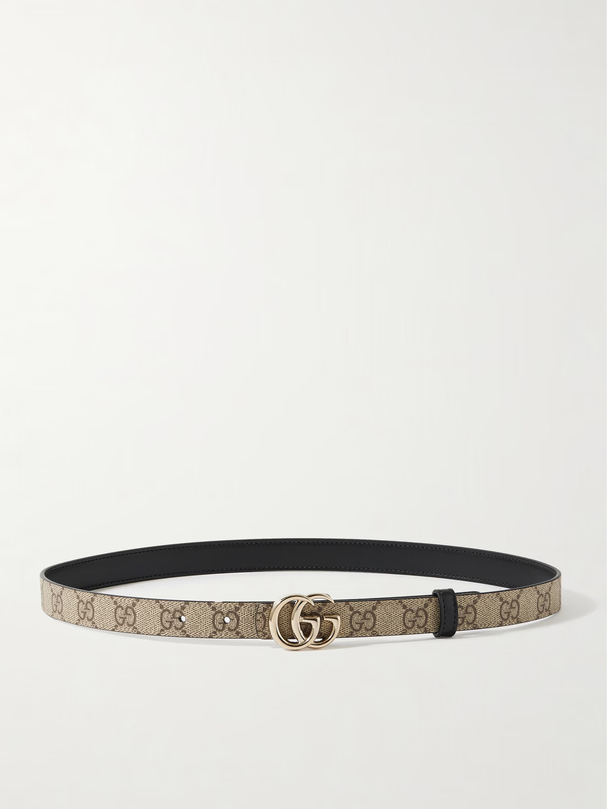 Gucci - Gg Marmont Reversible Leather Belt - Neutrals | NET-A-PORTER (US)