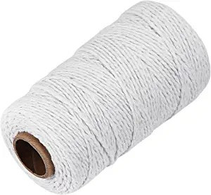 White Cotton Butchers Twine String - Ohtomber 328 Feet 2MM Twine for Crafts, Bakers Twine, Kitche... | Amazon (US)