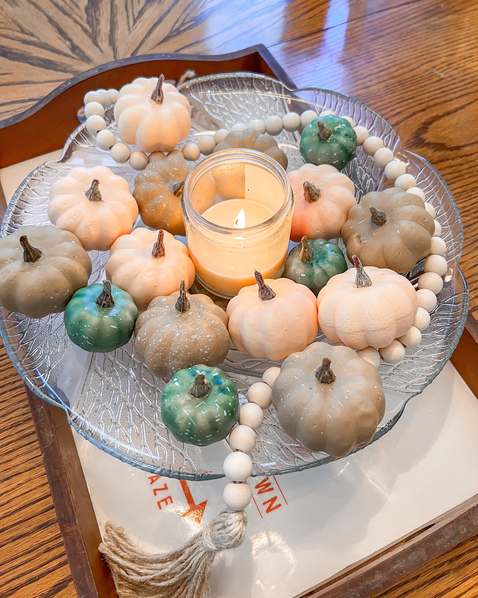 Dining room table centerpiece courtesy of Wal Mart 🎃🕯️🍁

Walmart finds
Must-haves for the home
Fall decor

#LTKhome #LTKHalloween #LTKSeasonal
