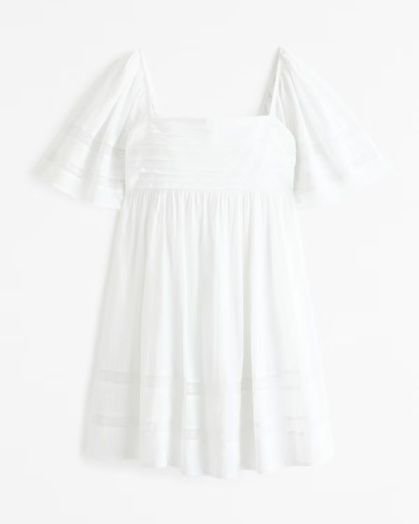 Emerson Lace-Trim Mini Dress | Abercrombie & Fitch (UK)