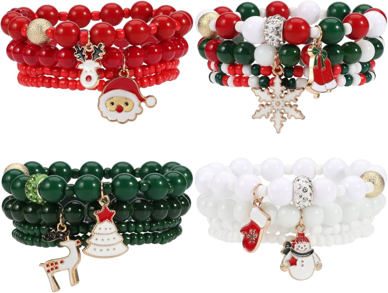 Twinfree Bohemian Bracelets for Women Stretch Multilayer Colorful Beads Bracelet with Charm Jewel... | Amazon (US)